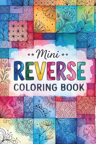 Mini Reverse Coloring Book